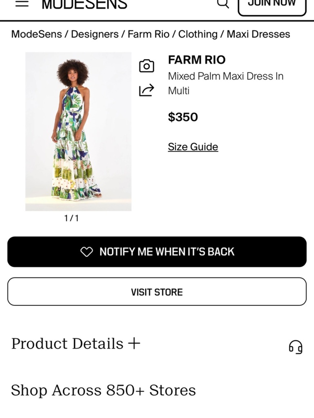 Farm Rio Mitra Halter Maxi Dress